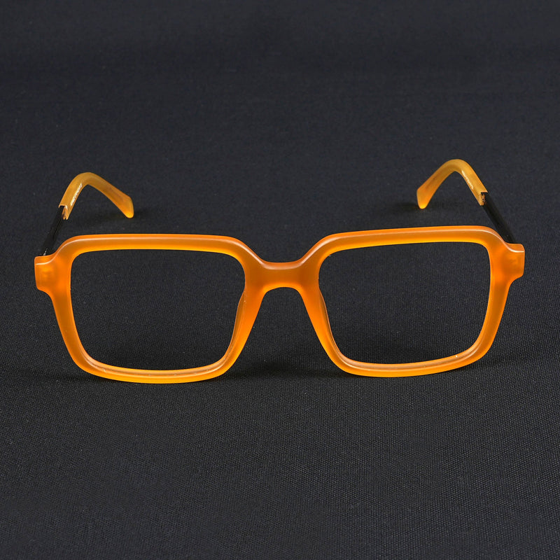Voyage Apex Orange Square Eyeglasses for Men & Women (V62004MG5364-C5)