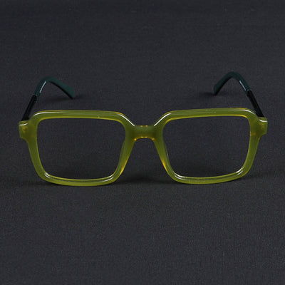 Voyage Apex Green Square Eyeglasses for Men & Women (V62004MG5365-C6)