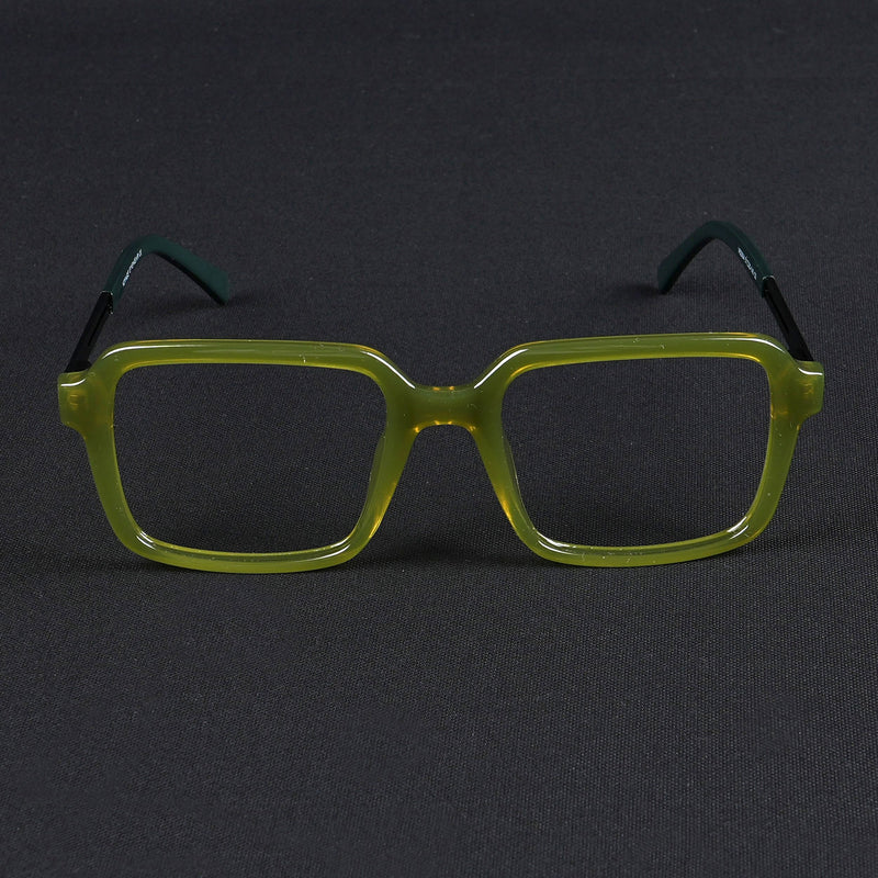Voyage Apex Green Square Eyeglasses for Men & Women (V62004MG5365-C6)