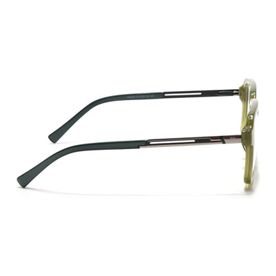 Voyage Apex Green Square Eyeglasses for Men & Women (V62004MG5365-C6)