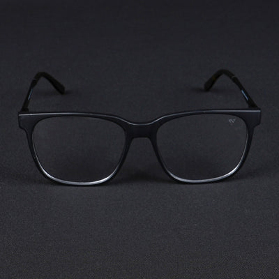 Voyage Apex Matt Black Square Eyeglasses for Men & Women (V62005MG5366-C1)