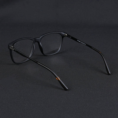 Voyage Apex Matt Black Square Eyeglasses for Men & Women (V62005MG5366-C1)