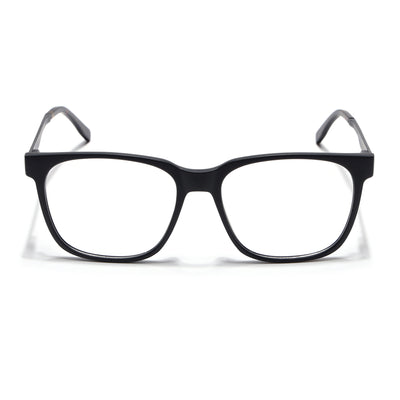 Voyage Apex Matt Black Square Eyeglasses for Men & Women (V62005MG5366-C1)