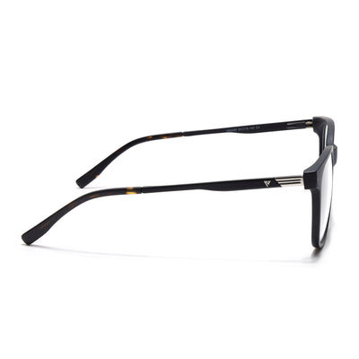Voyage Apex Matt Black Square Eyeglasses for Men & Women (V62005MG5366-C1)