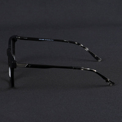 Voyage Apex Shine Black Square Eyeglasses for Men & Women (V62005MG5367-C2)