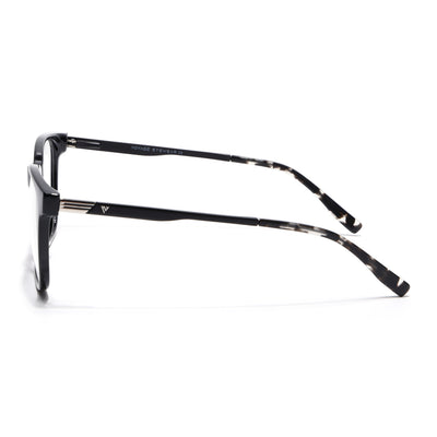 Voyage Apex Shine Black Square Eyeglasses for Men & Women (V62005MG5367-C2)
