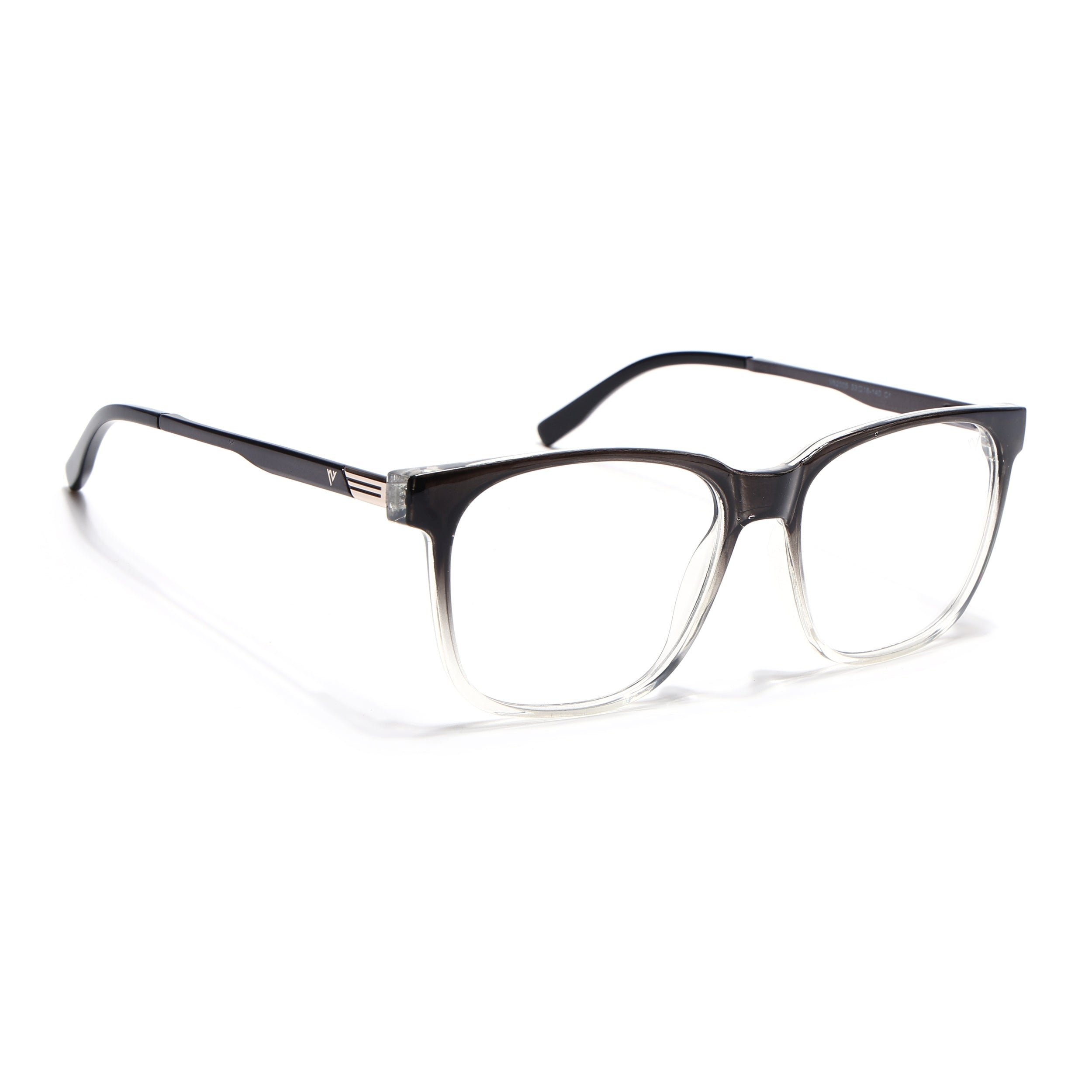 Voyage Apex Black & Transparent Square Eyeglasses for Men & Women (V62005MG5368-C3)