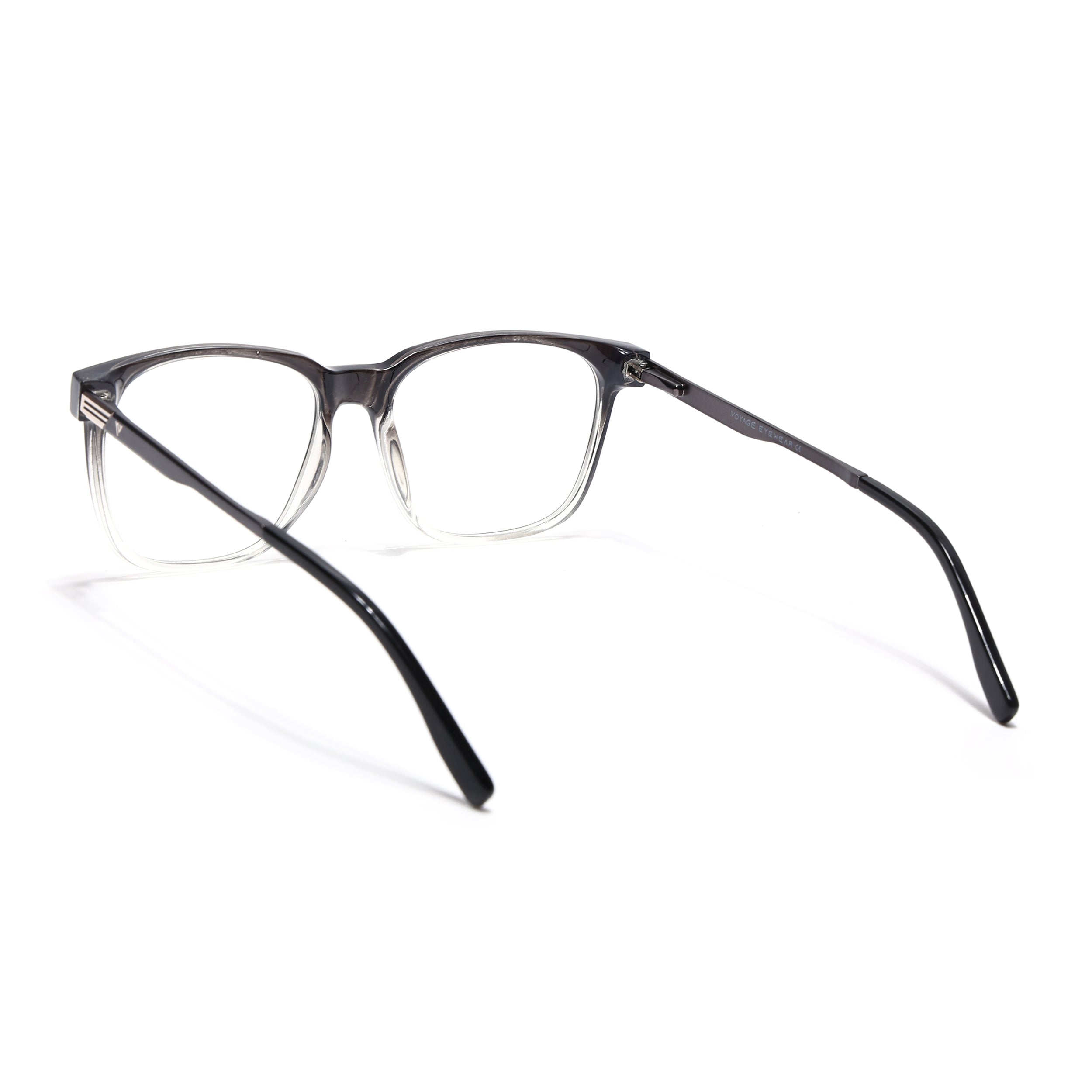 Voyage Apex Black & Transparent Square Eyeglasses for Men & Women (V62005MG5368-C3)