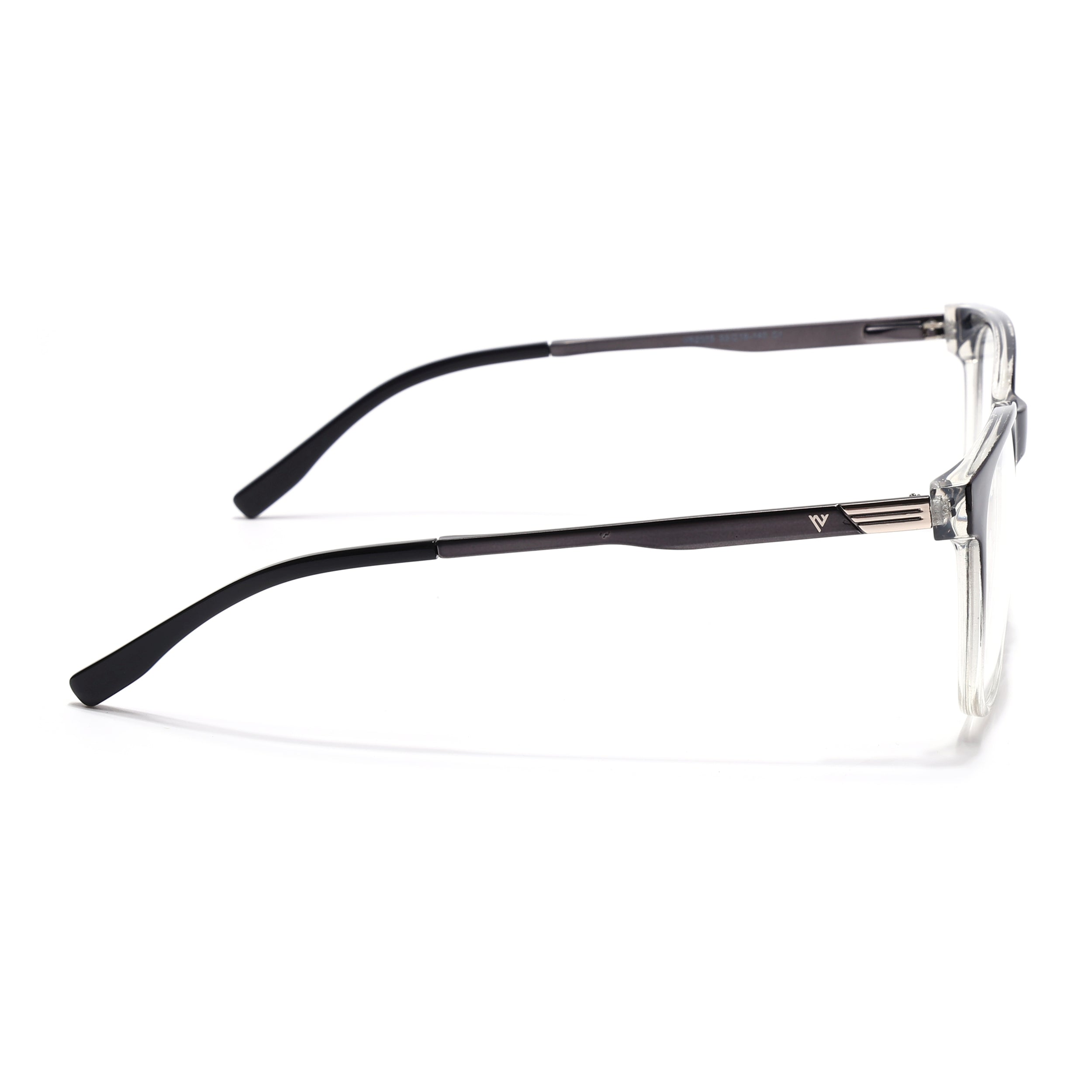 Voyage Apex Black & Transparent Square Eyeglasses for Men & Women (V62005MG5368-C3)