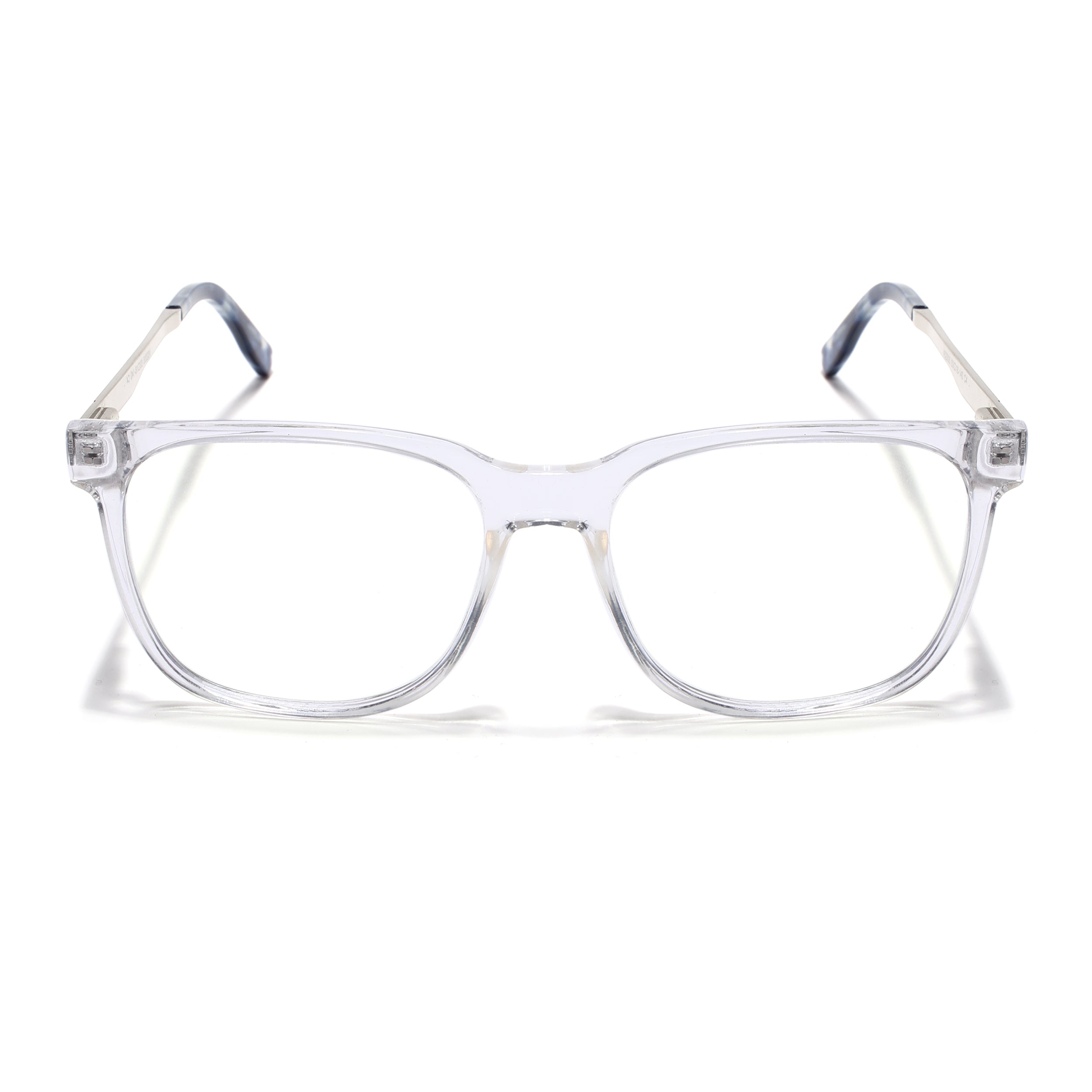 Voyage Apex Transparent Square Eyeglasses for Men & Women (V62005MG5369-C4)