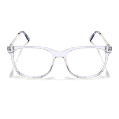 Voyage Apex Transparent Square Eyeglasses for Men & Women (V62005MG5369-C4)