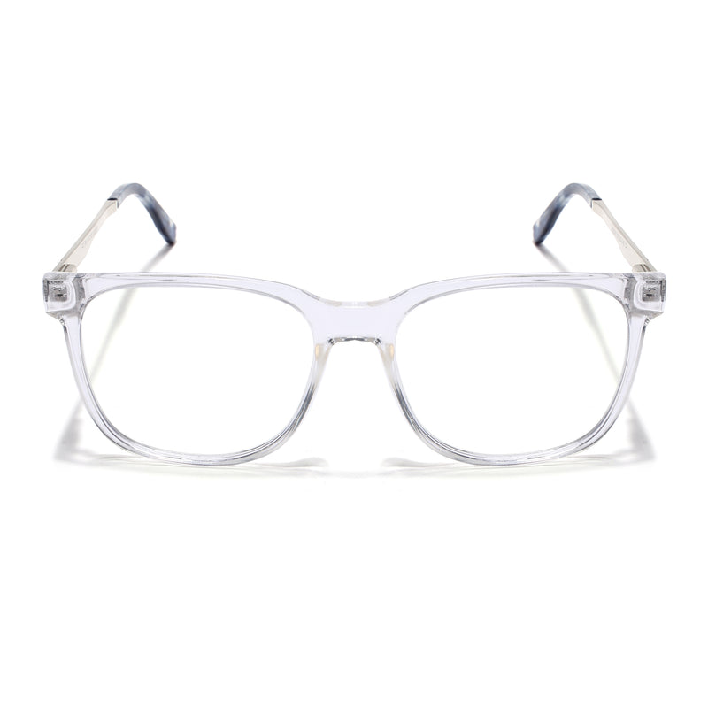 Voyage Apex Transparent Square Eyeglasses for Men & Women (V62005MG5369-C4)