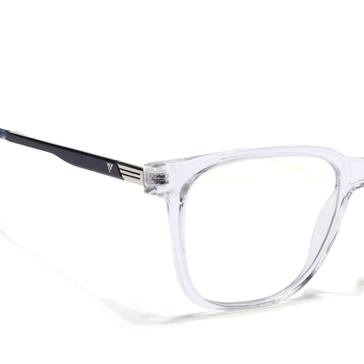 Voyage Apex Transparent Square Eyeglasses for Men & Women (V62005MG5369-C4)