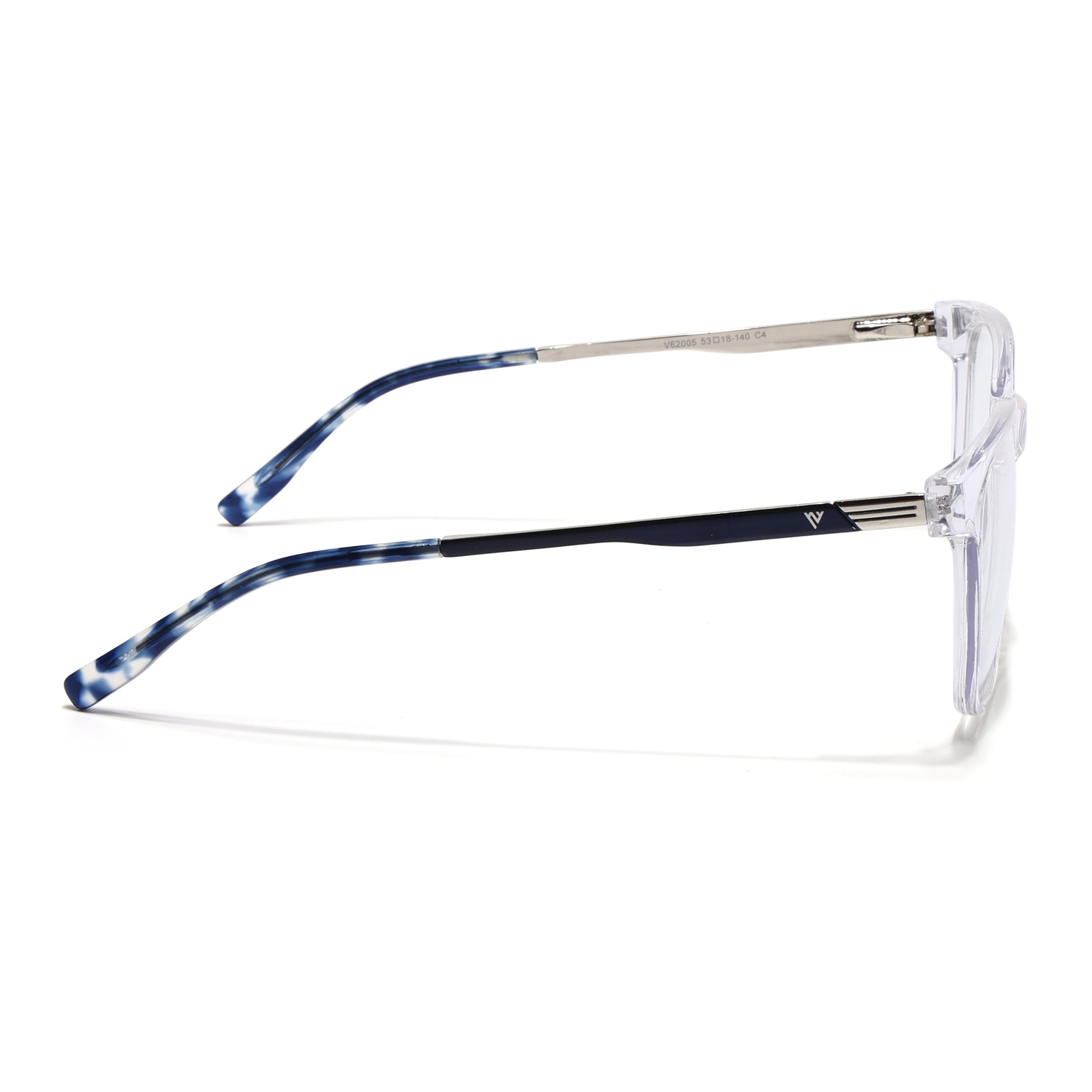 Voyage Apex Transparent Square Eyeglasses for Men & Women (V62005MG5369-C4)
