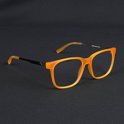 Voyage Apex Orange Square Eyeglasses for Men & Women (V62005MG5370-C5)