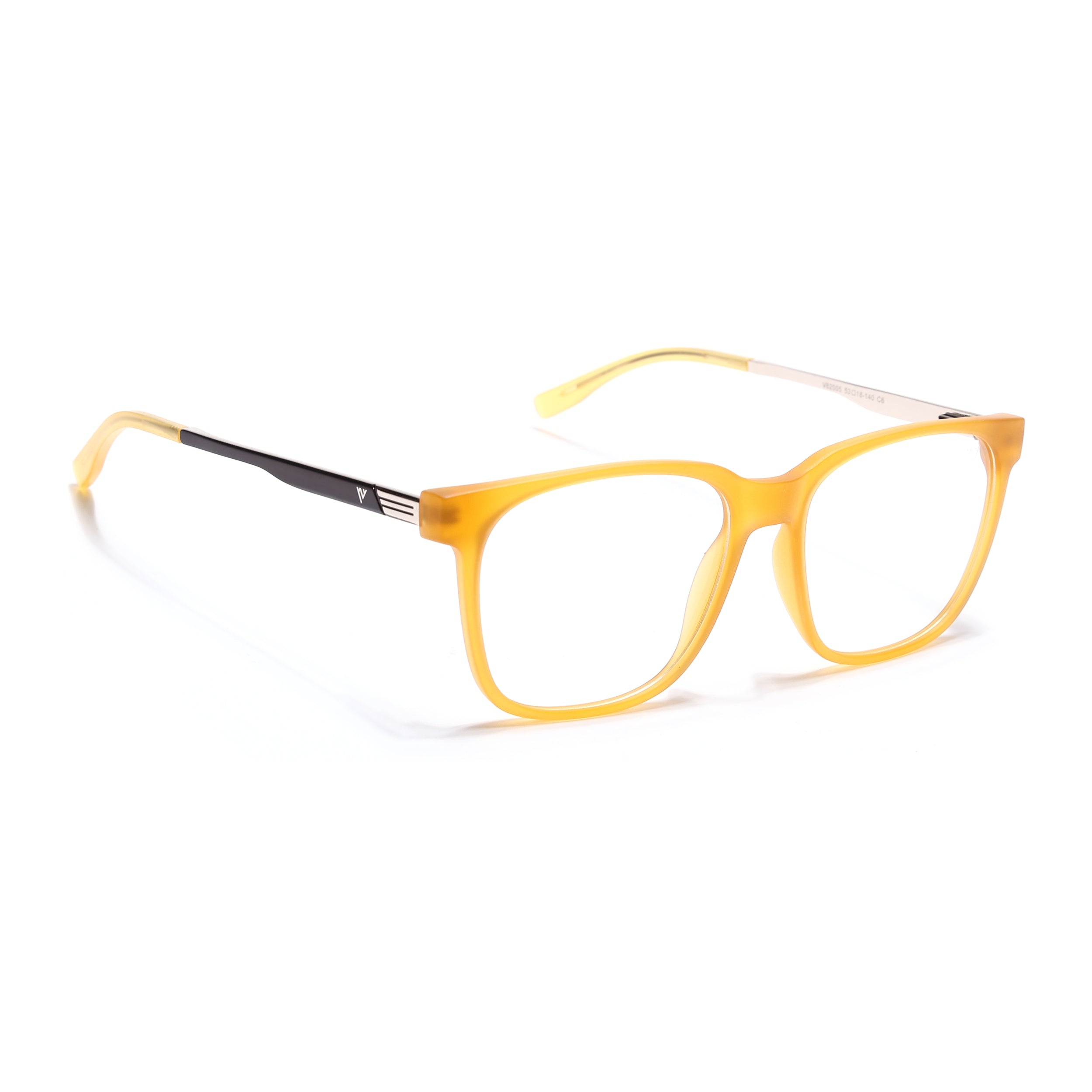 Voyage Apex Orange Square Eyeglasses for Men & Women (V62005MG5370-C5)