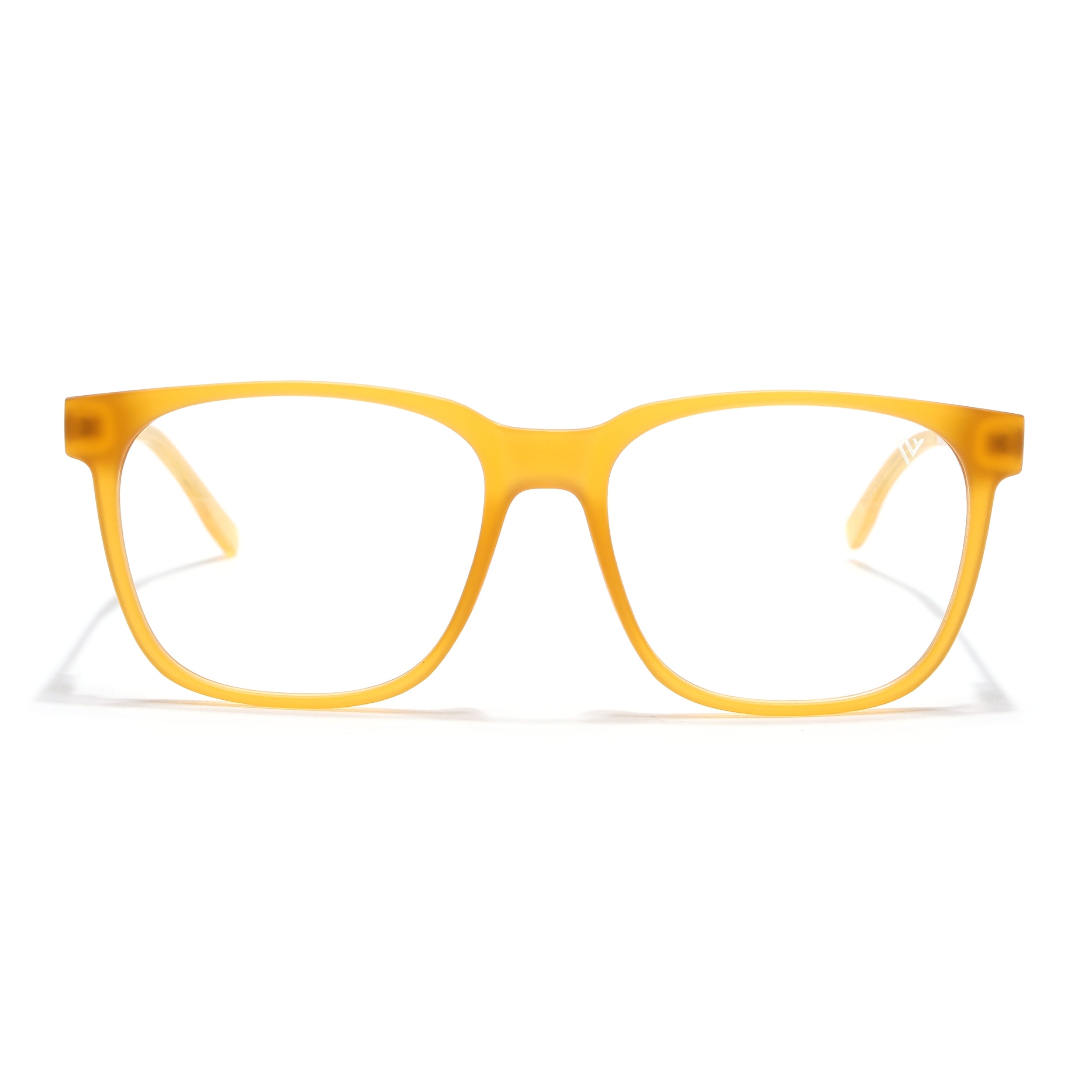Voyage Apex Orange Square Eyeglasses for Men & Women (V62005MG5370-C5)