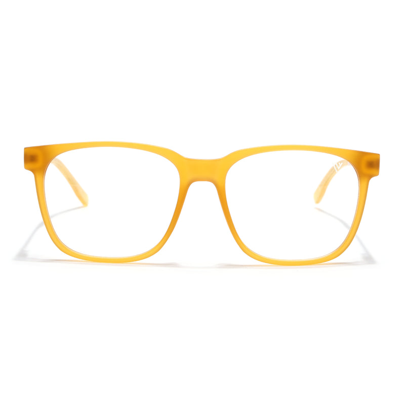 Voyage Apex Orange Square Eyeglasses for Men & Women (V62005MG5370-C5)