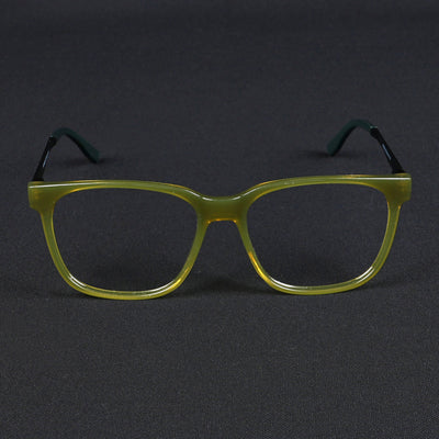 Voyage Apex Green Square Eyeglasses for Men & Women (V62005MG5371-C6)