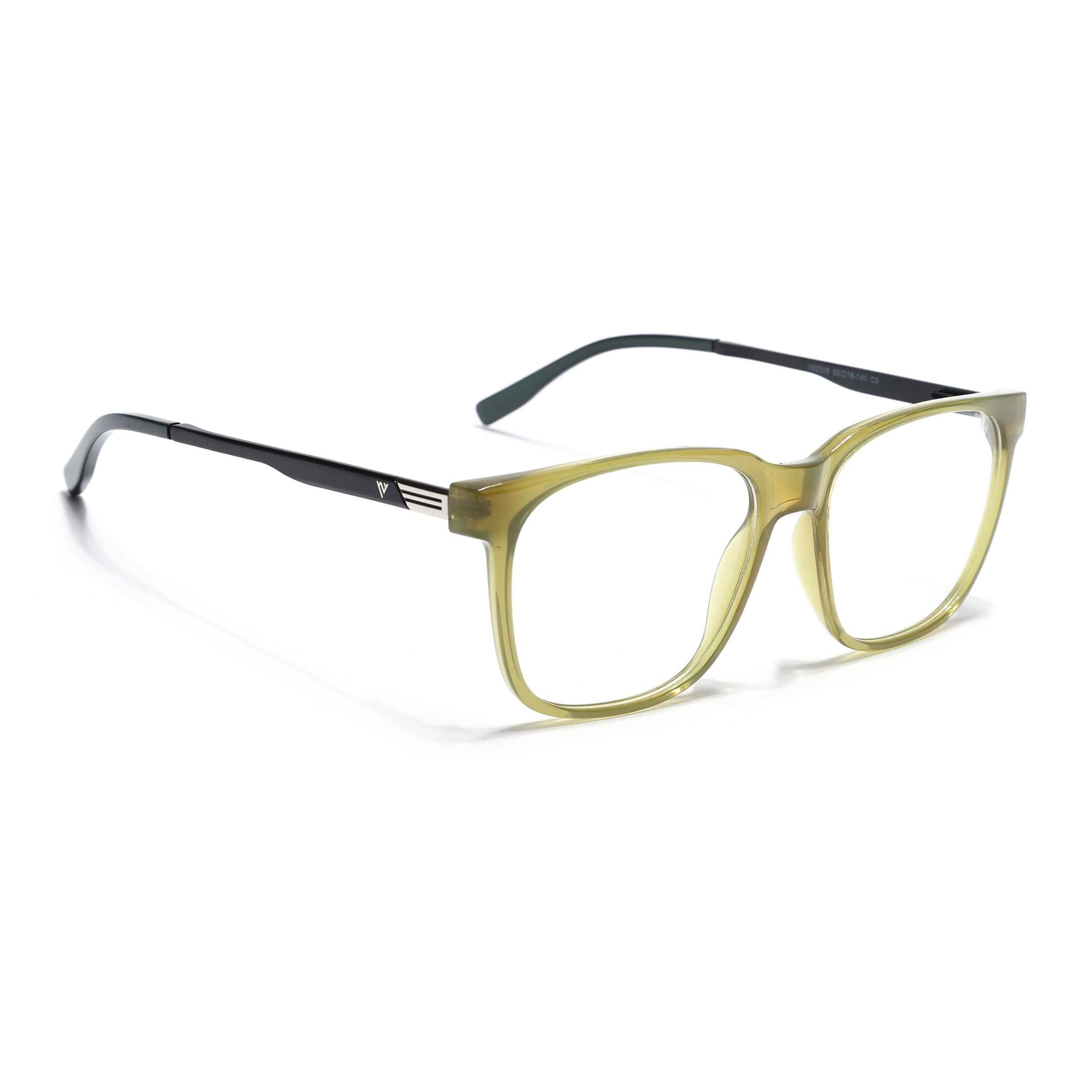 Voyage Apex Green Square Eyeglasses for Men & Women (V62005MG5371-C6)