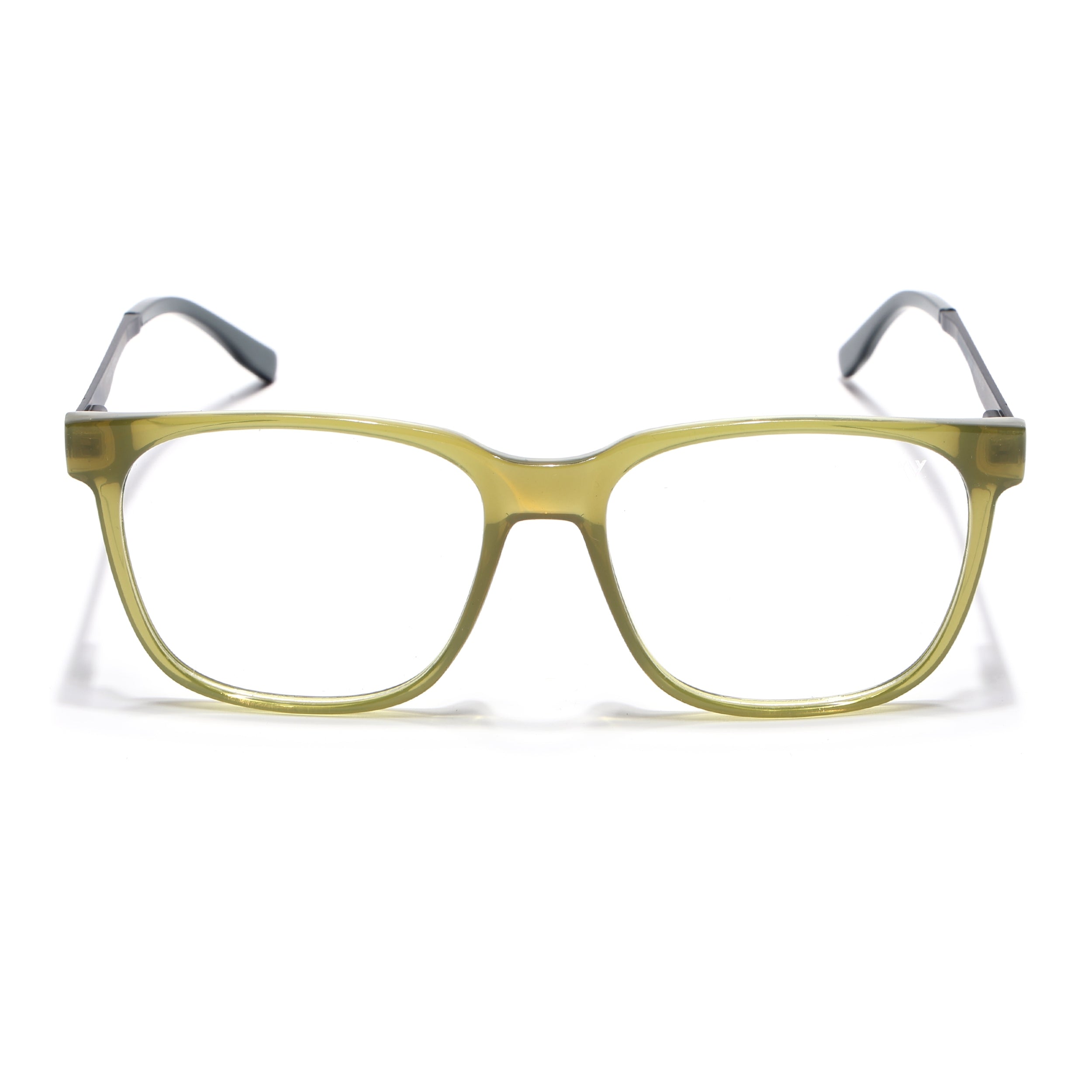 Voyage Apex Green Square Eyeglasses for Men & Women (V62005MG5371-C6)