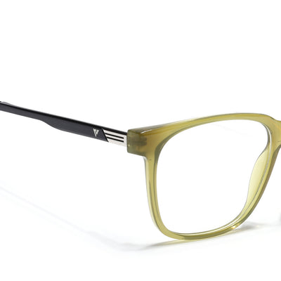 Voyage Apex Green Square Eyeglasses for Men & Women (V62005MG5371-C6)