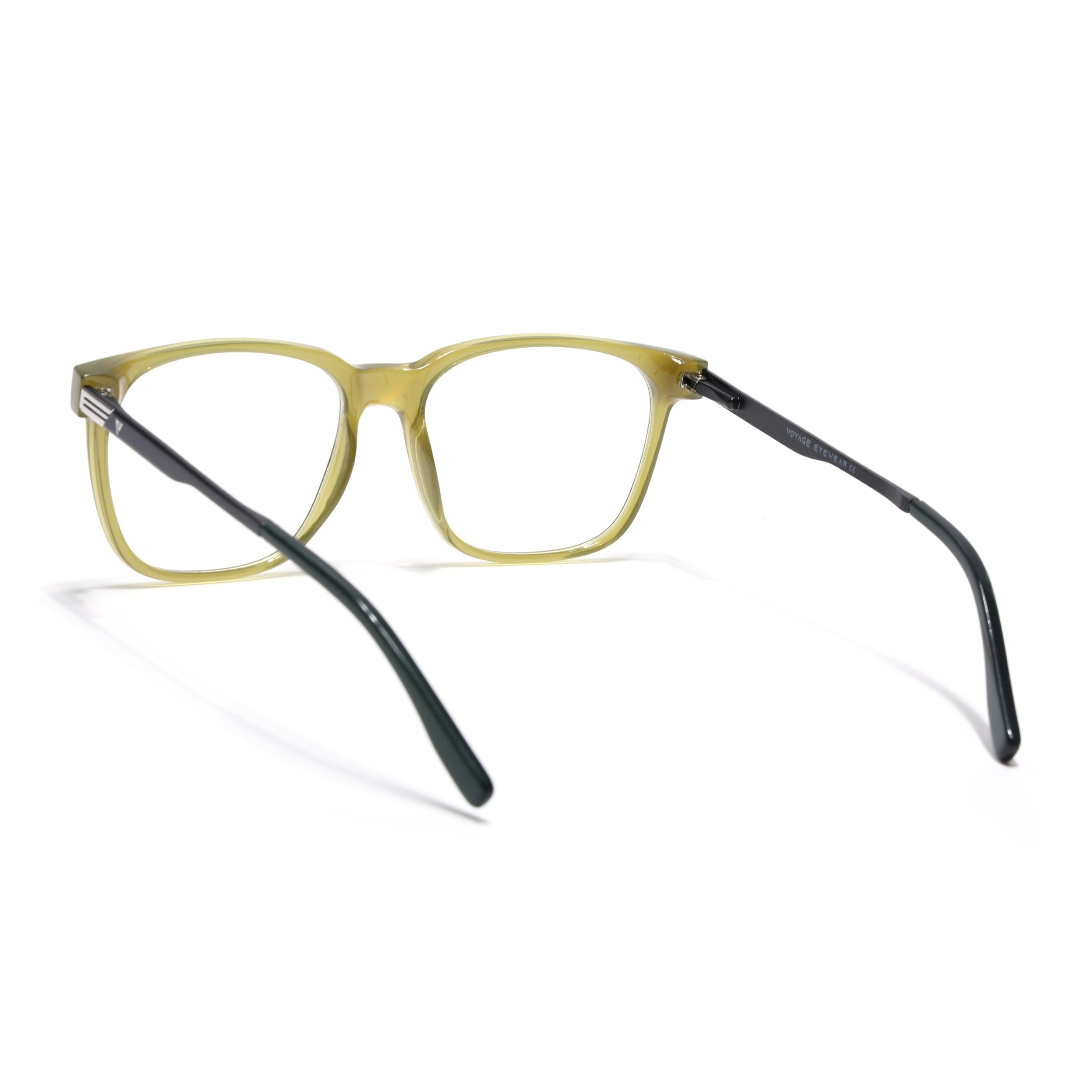 Voyage Apex Green Square Eyeglasses for Men & Women (V62005MG5371-C6)