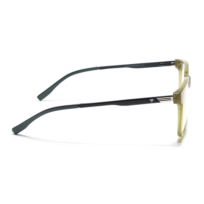 Voyage Apex Green Square Eyeglasses for Men & Women (V62005MG5371-C6)