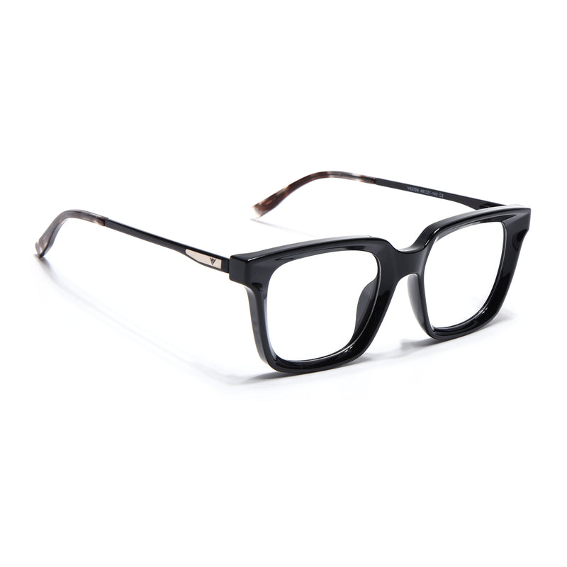 Voyage Apex Shine Black Square Eyeglasses for Women (V62006MG5372-C1)