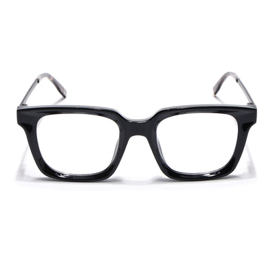 Voyage Apex Shine Black Square Eyeglasses for Women (V62006MG5372-C1)