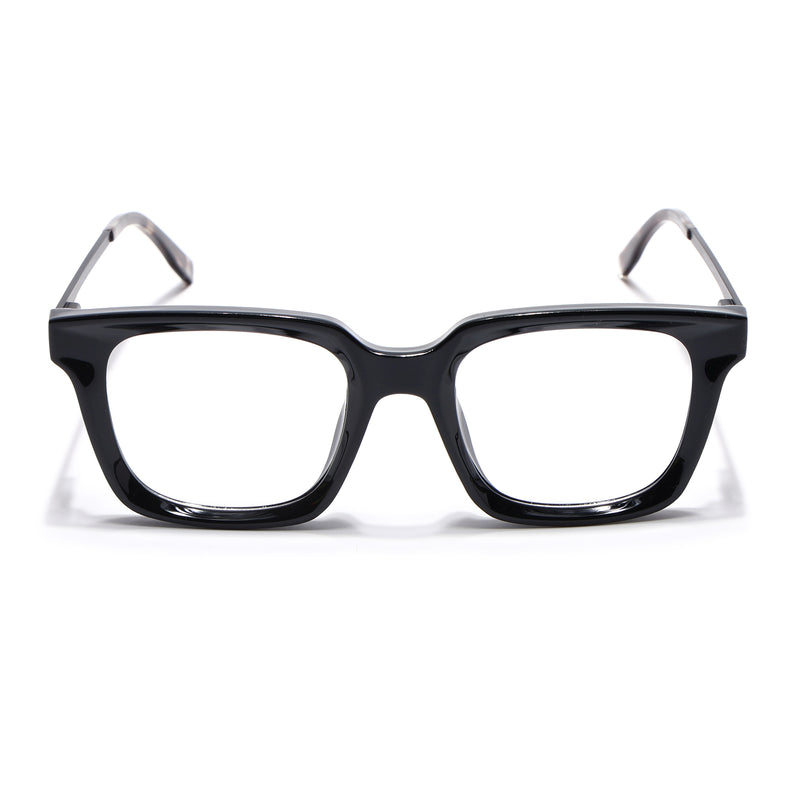 Voyage Apex Shine Black Square Eyeglasses for Women (V62006MG5372-C1)