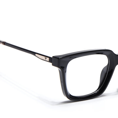 Voyage Apex Shine Black Square Eyeglasses for Women (V62006MG5372-C1)