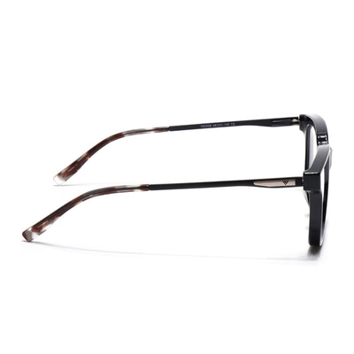 Voyage Apex Shine Black Square Eyeglasses for Women (V62006MG5372-C1)