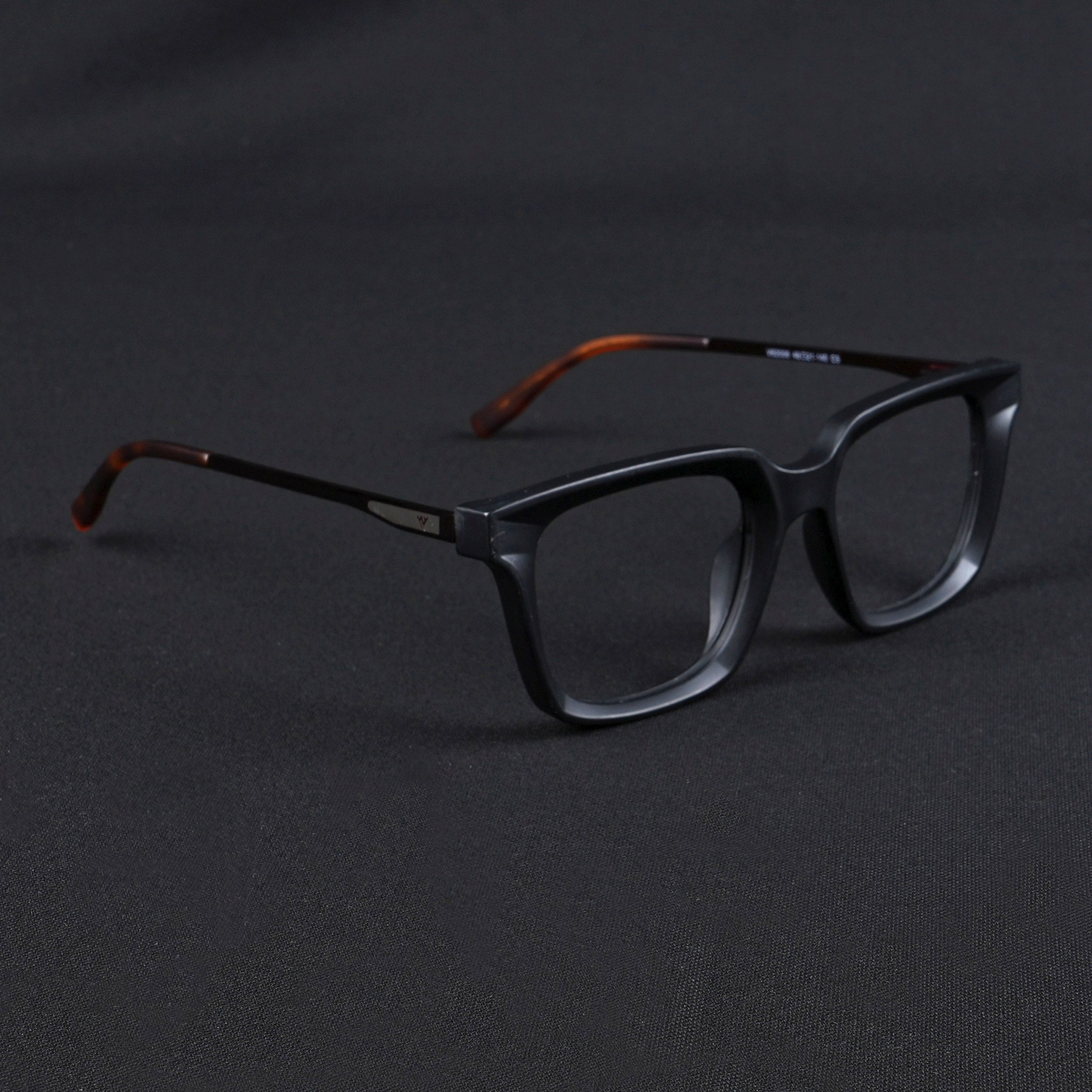 Voyage Apex Matt Black Square Eyeglasses for Women (V62006MG5373-C2)