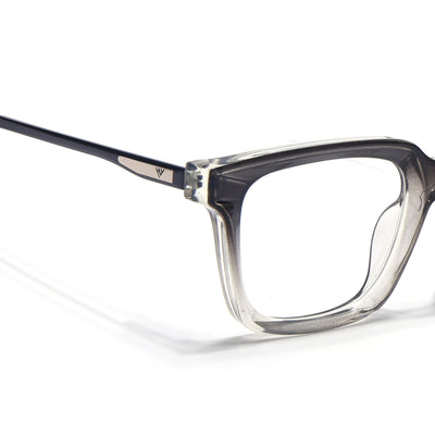 Voyage Apex Black & Transparent Square Eyeglasses for Women (V62006MG5374-C3)