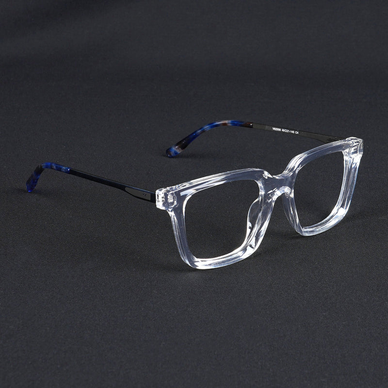 Voyage Apex Transparent Square Eyeglasses for Women (V62006MG5375-C4)