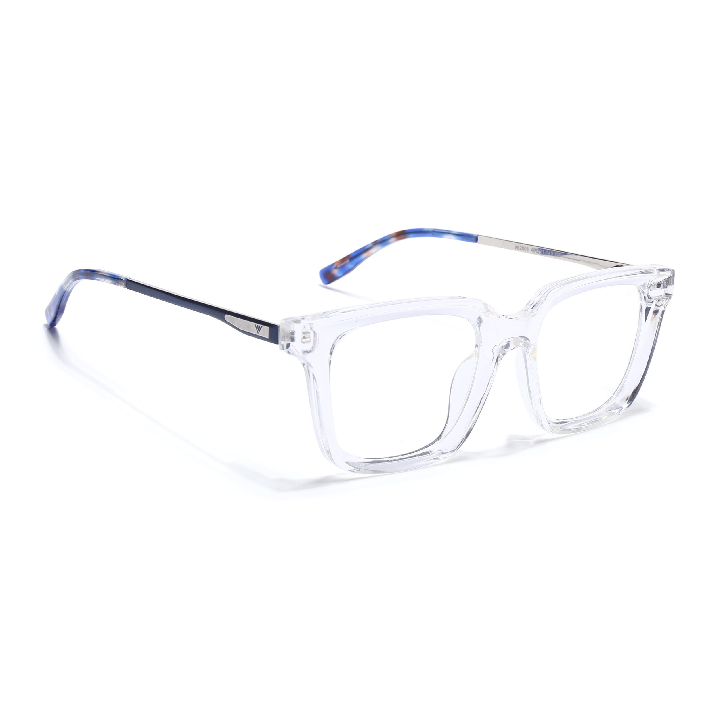 Voyage Apex Transparent Square Eyeglasses for Women (V62006MG5375-C4)