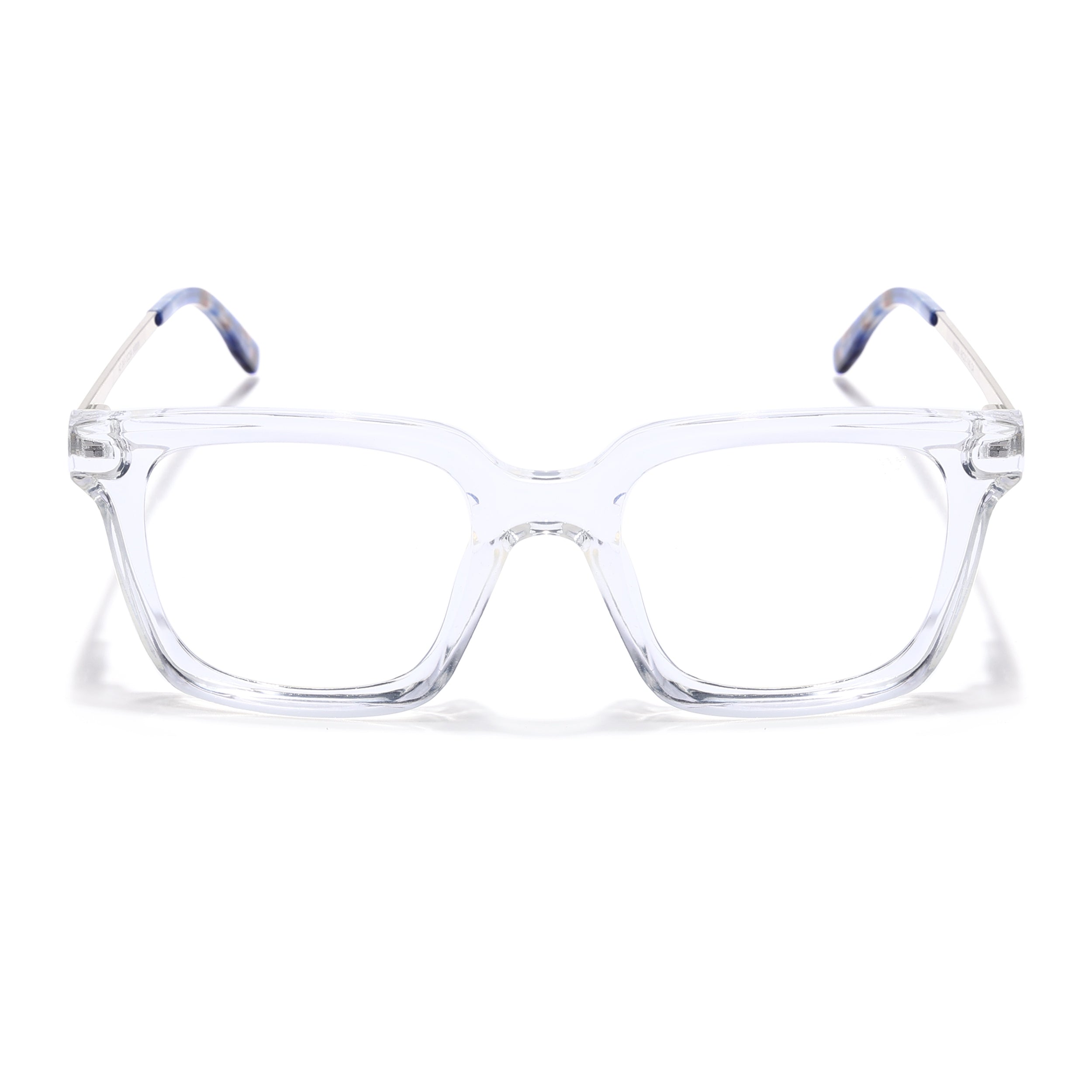 Voyage Apex Transparent Square Eyeglasses for Women (V62006MG5375-C4)