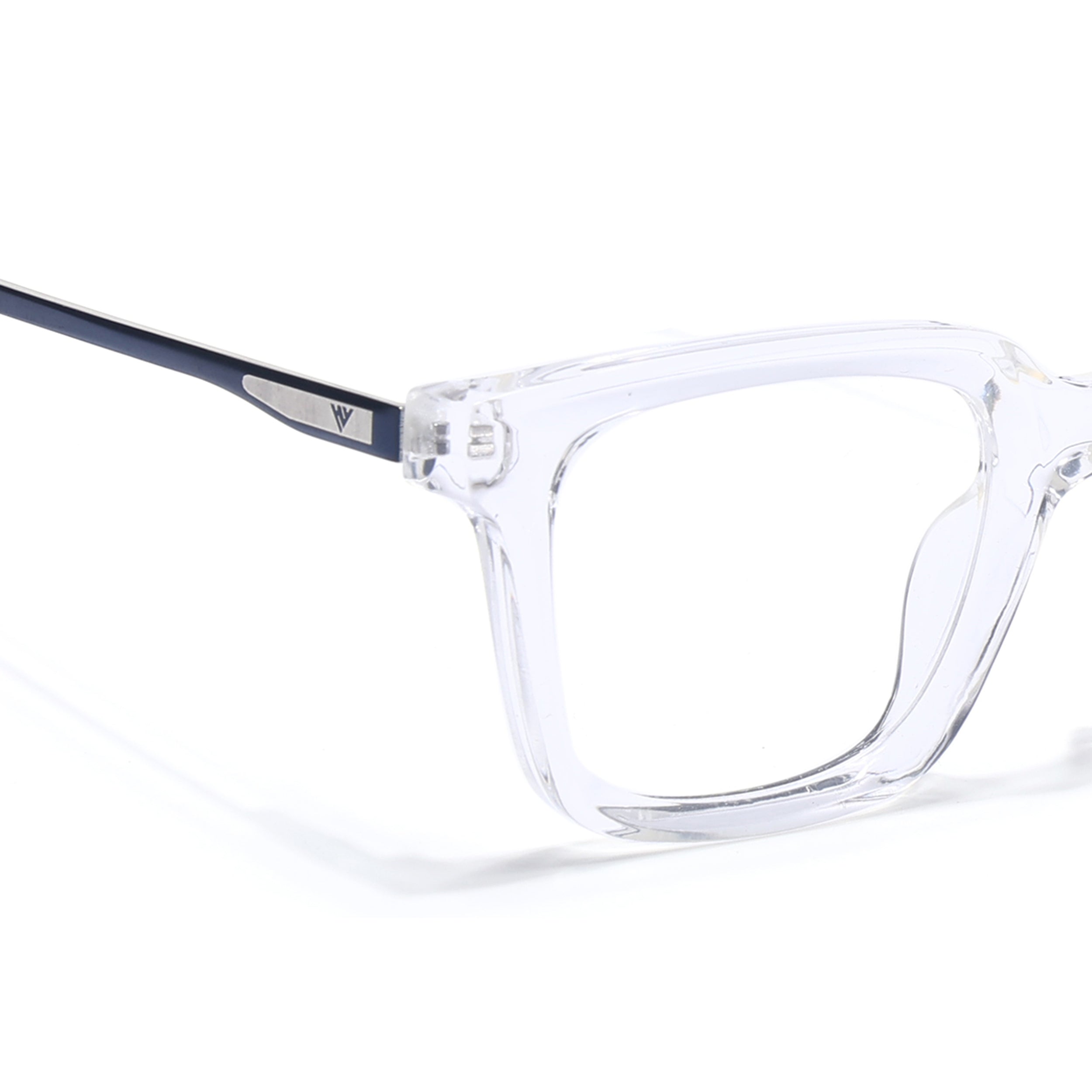 Voyage Apex Transparent Square Eyeglasses for Women (V62006MG5375-C4)
