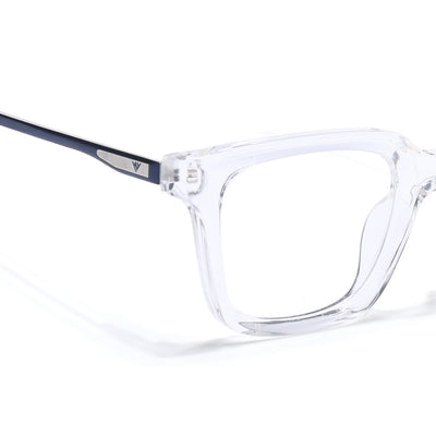 Voyage Apex Transparent Square Eyeglasses for Women (V62006MG5375-C4)