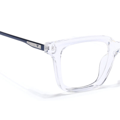 Voyage Apex Transparent Square Eyeglasses for Women (V62006MG5375-C4)