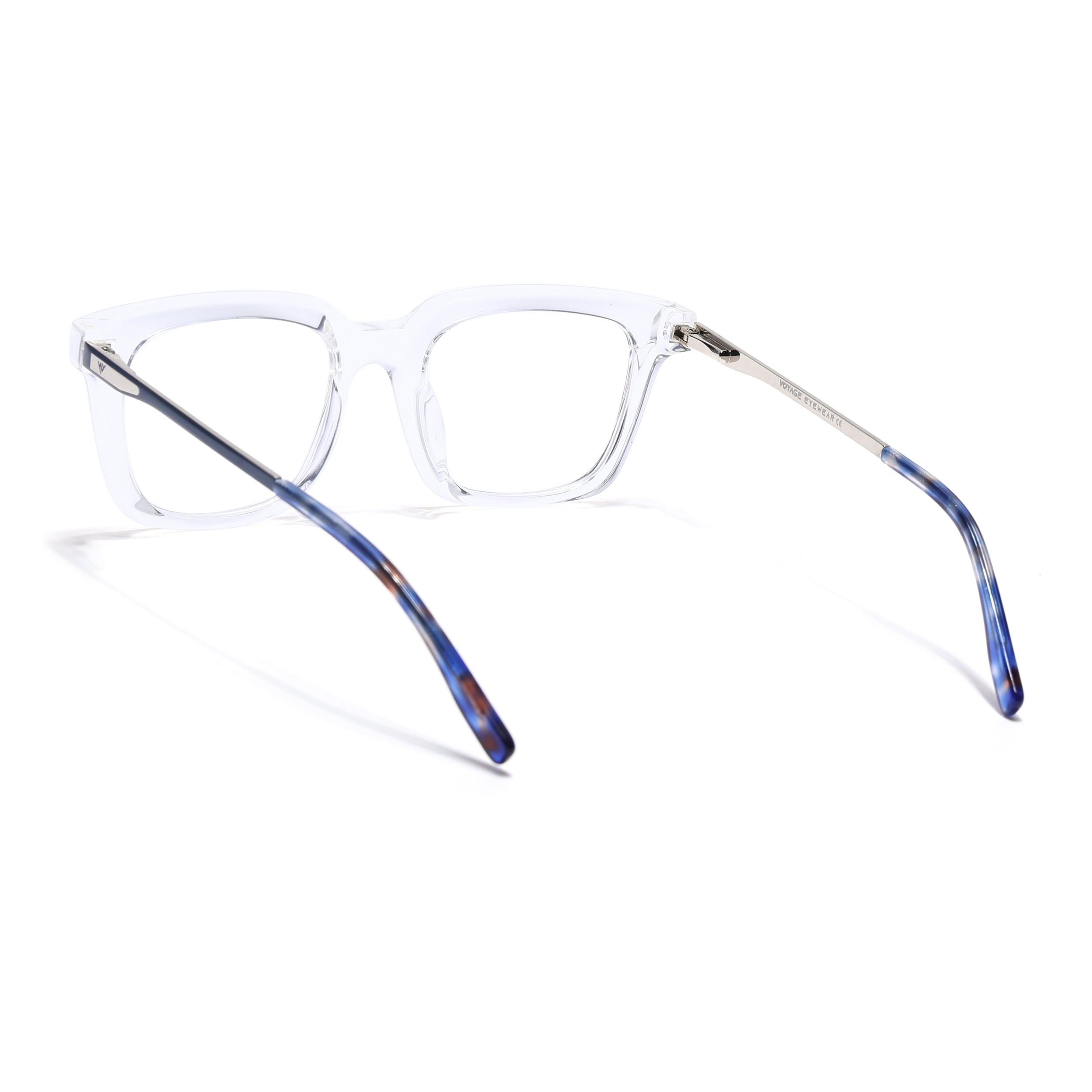 Voyage Apex Transparent Square Eyeglasses for Women (V62006MG5375-C4)
