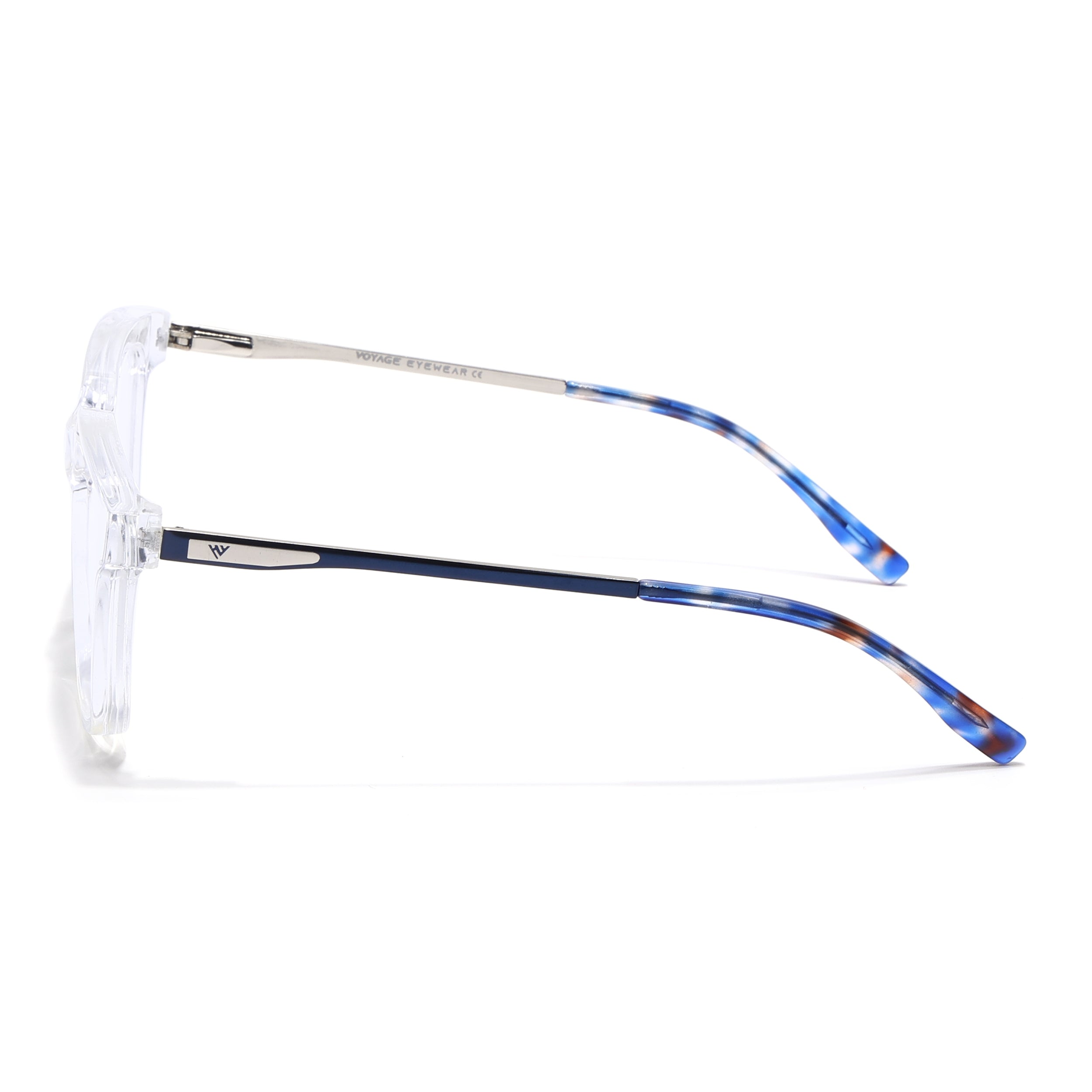Voyage Apex Transparent Square Eyeglasses for Women (V62006MG5375-C4)