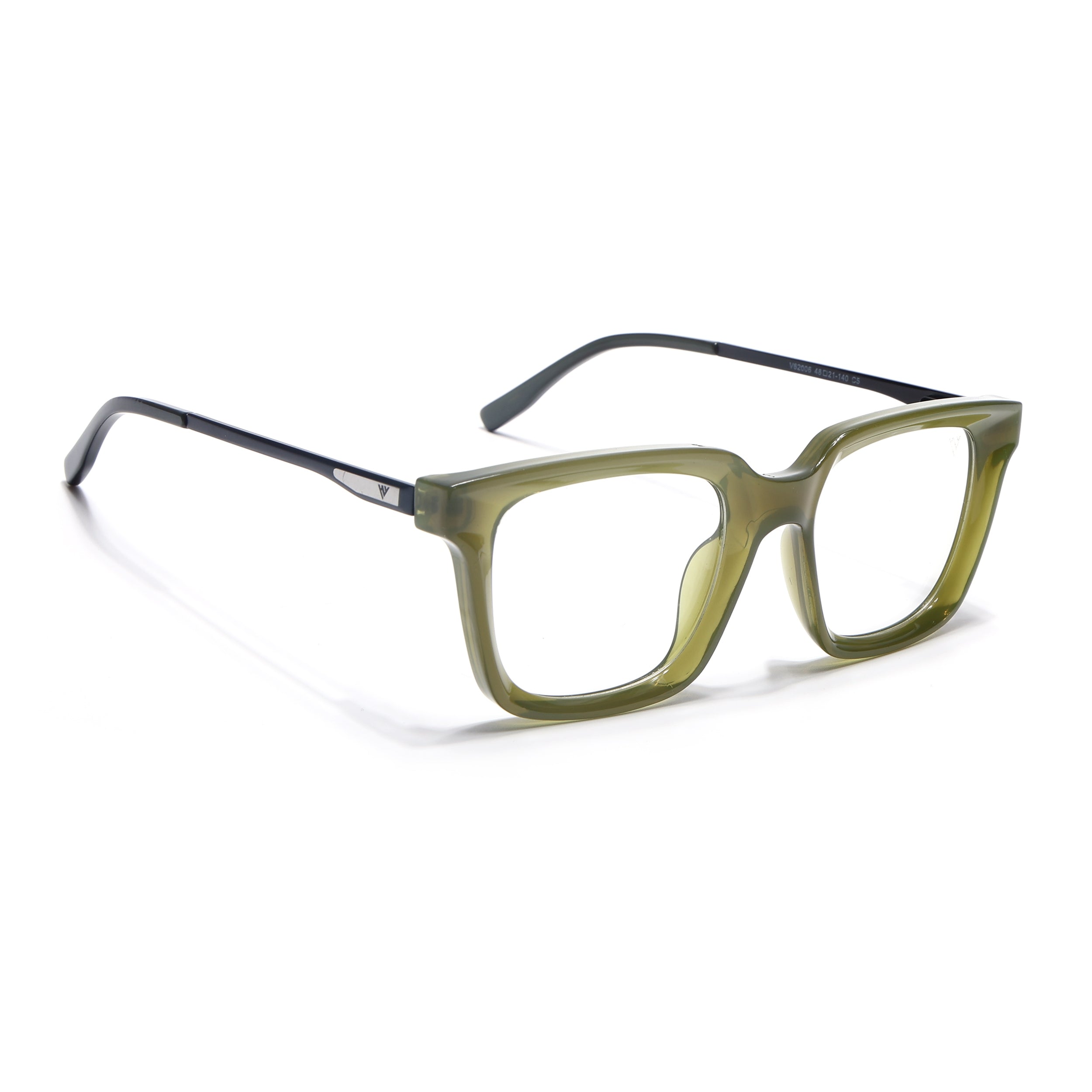 Voyage Apex Green Square Eyeglasses for Women (V62006MG5377-C6)