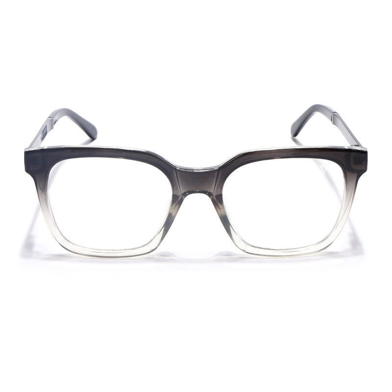 Voyage Apex Black & Transparent Square Eyeglasses for Men & Women (V62007MG5380-C3)