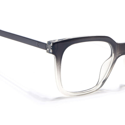 Voyage Apex Black & Transparent Square Eyeglasses for Men & Women (V62007MG5380-C3)