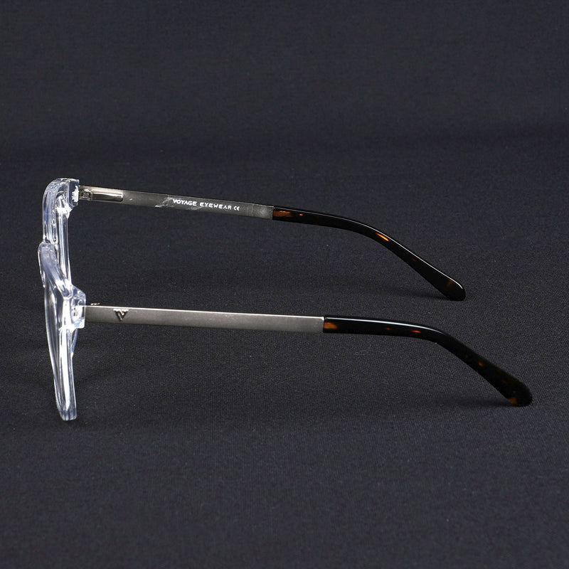 Voyage Apex Transparent Square Eyeglasses for Men & Women (V62007MG5381-C4)