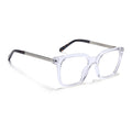 Voyage Apex Transparent Square Eyeglasses for Men & Women (V62007MG5381-C4)