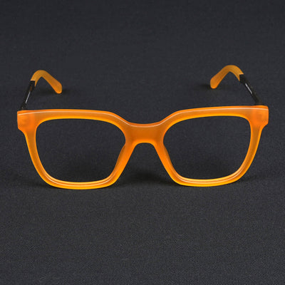 Voyage Apex Orange Square Eyeglasses for Men & Women (V62007MG5382-C5)