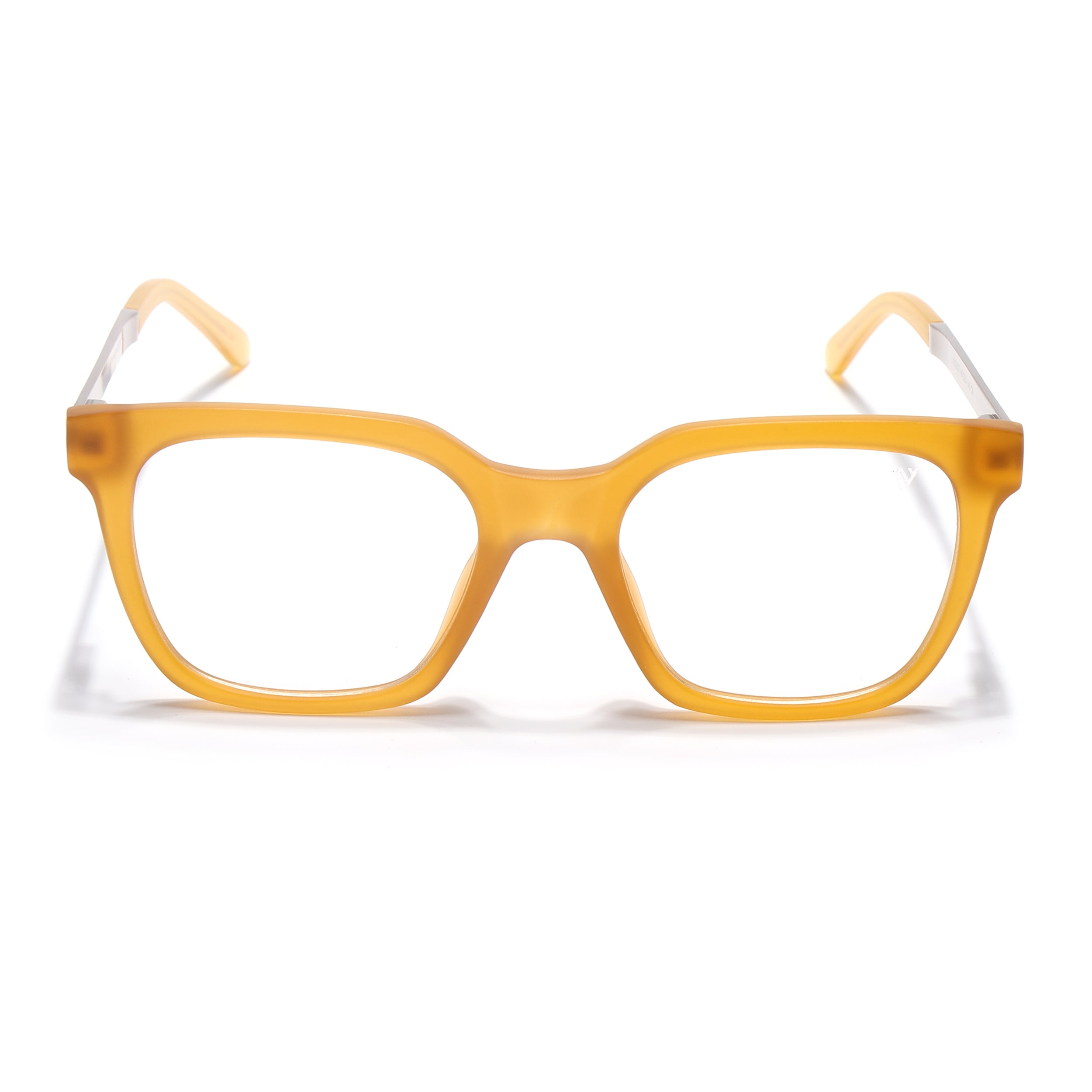 Voyage Apex Orange Square Eyeglasses for Men & Women (V62007MG5382-C5)